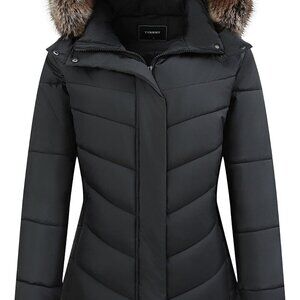 Long Winter Parka Waterproof Windproof Down Puffer Jacket Thickened Cozy Chic